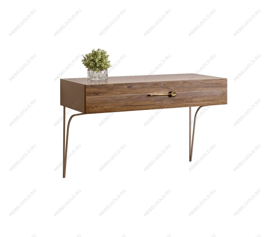 Стол туалетный (консоль) Bogemia Wood Wo (Мокка) (Lakobel/Золото) БМСТ-1(Wo)