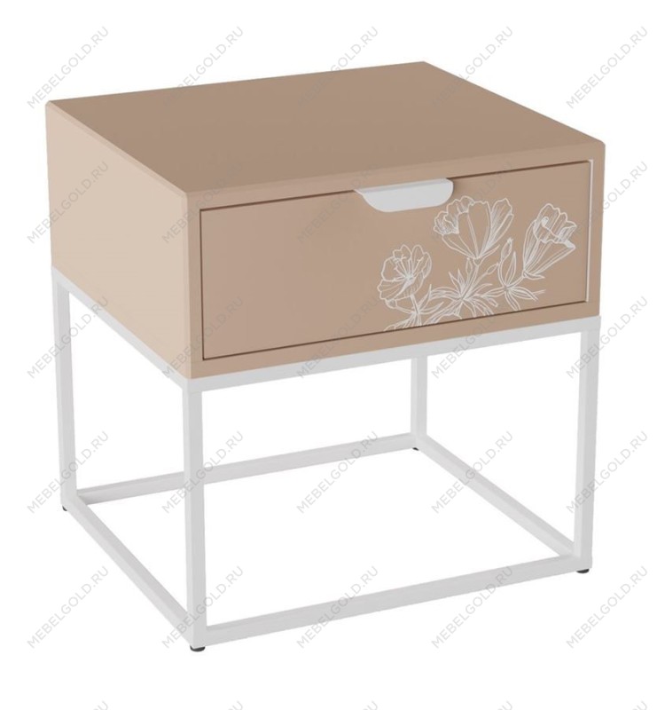 Тумбочка прикроватная Дрим (Пудра/Белый 7097283102) | изображение 4