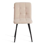 Стул обеденный Medeo, LT, флок, бежевый/черный, 7, 45х56х89 см | изображение 4