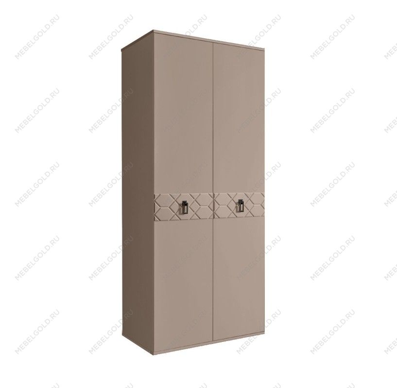 Шкаф 2-х дверный Bogemia Farfalle (Мокка/Черный) БМШ2/2(Fa)