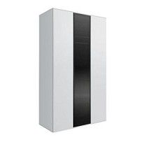 Шкаф 3-х дверный Bogemia Air (Белый/Черный) БМШ2/3(1)