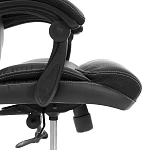 Кресло Cambridge metalBL, кож/зам/ткань, черный/черный, 36-6/11 | изображение 11