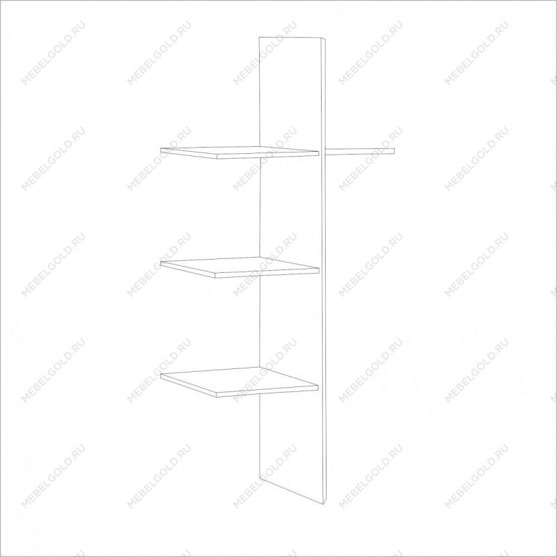 Полки со штангой Натали для 2-ств шкафа