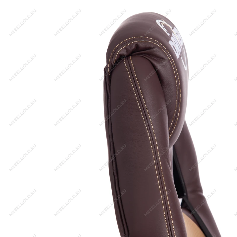 Кресло DRIVER (22), кож/зам/ткань, коричневый/бронза, 36-36/TW-21 | изображение 10