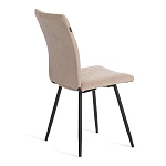 Стул обеденный Monte Carlo, флок, бежевый/черный, 7, 50х55х93 | изображение 2