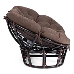 Диван MAMASAN/МАМАСАН 23/02 W/с подушкой, подушка 182х119 см, 169х102х80 см, Antique brown (античный черно-коричневый), ткань, коричневый, 3М7 | изображение 1