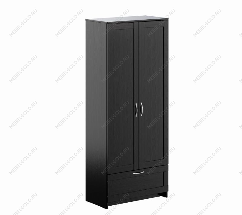 БРИМНЭС / СИРИУС Шкаф ИКЕА / IKEA для одежды 2 двери и 1 ящик Дуб Венге | изображение 3