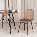 Стул BREEZE (mod. 4724), Велюр/металл, 44 х 53 х 87 см, Brown (коричневый) HLR11 / орех | изображение 9