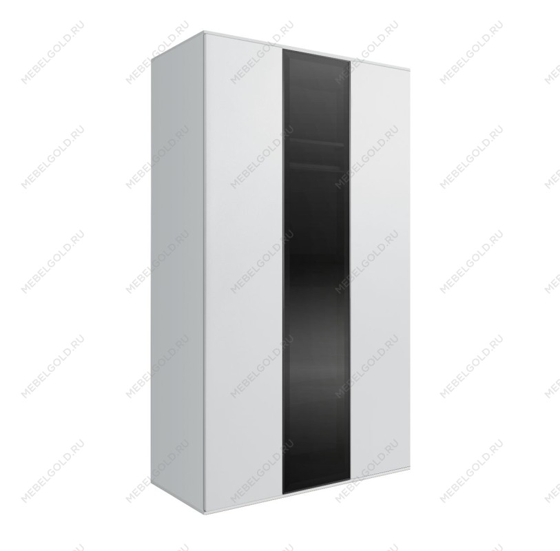 Шкаф 3-х дверный Bogemia Air (Белый/Черный) БМШ2/3(1)