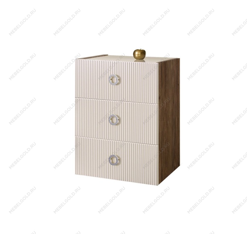 Комод Bogemia Woodline Fly Fi (Слоновая кость) (Lakobel/Хром) БМКМ-1
