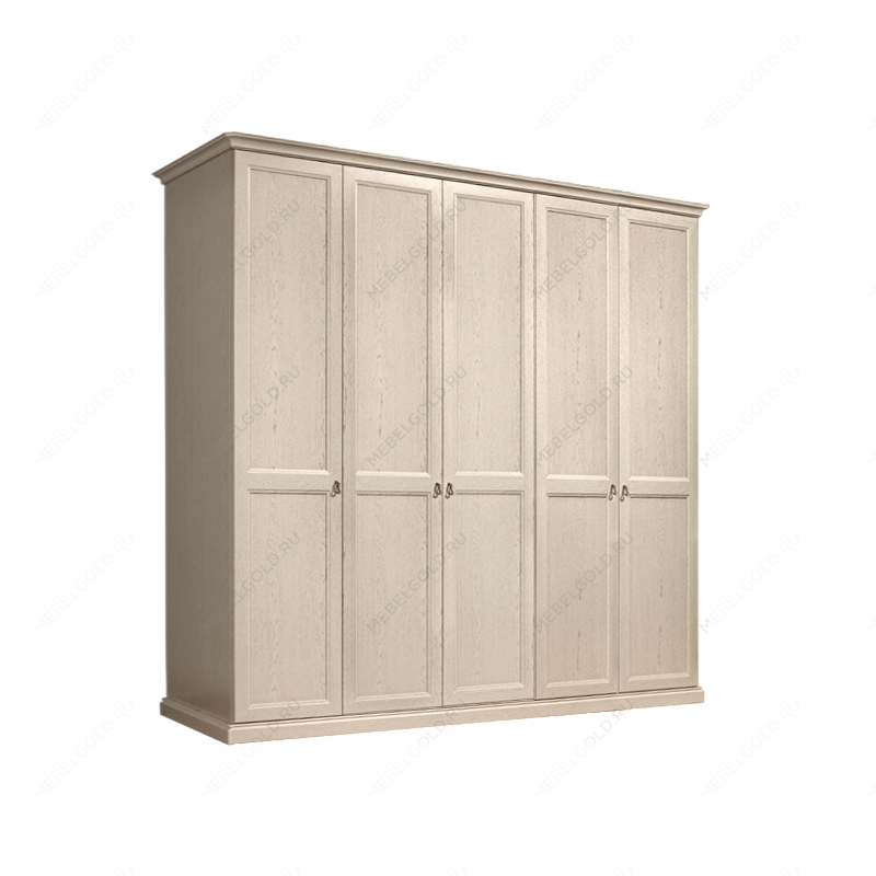 Шкаф 5-и дв. (без зеркал) для платья и белья Венеция дуб седан ВНШ2/5