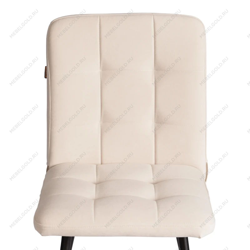 Стул обеденный Medeo, LT, флок, молочный/черный, 4, 45х56х89 см | изображение 5