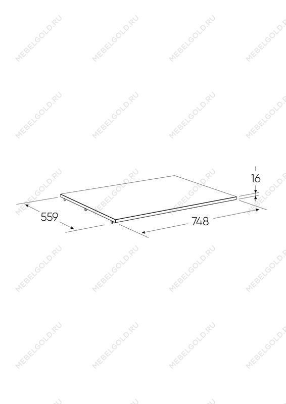 БРИМНЭС / СИРИУС Полка для шкафа ИКЕА / IKEA , Дуб Венге | изображение 2