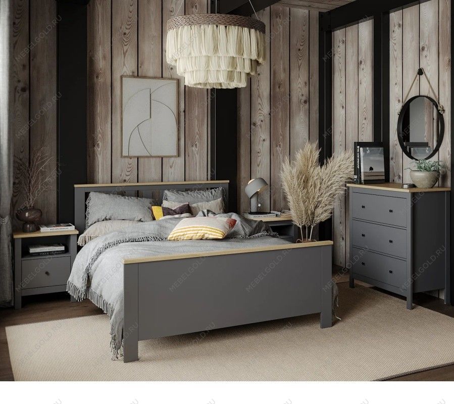 САГА тумба прикроватная серая/ясень | изображение 6