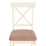 Стул Гольфи 2/Golfi 2, дерево гевея, 45*51*94, ivory white, ткань кор.-зол. (1505-9) | изображение 5