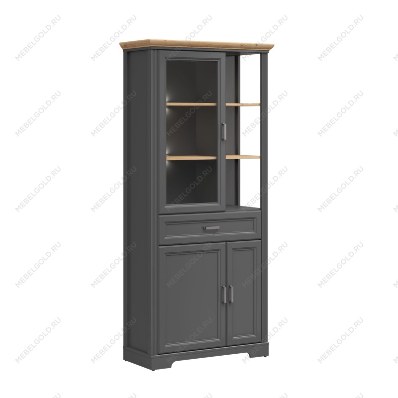 Шкаф с витриной Жасмин REG1W2D1S с подсветкой | изображение 1