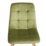 Стул CHILLY (mod. JSC-220), Велюр/металл, 44,5х52,5х88 см, Green (зеленый) HLR54 / натуральный | изображение 6