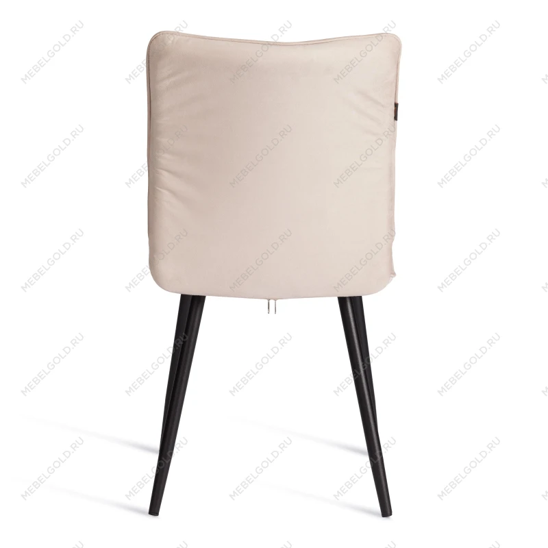 Стул обеденный Bari, LT, флок, бежевый/черный, 7, 41х55х89 см | изображение 3