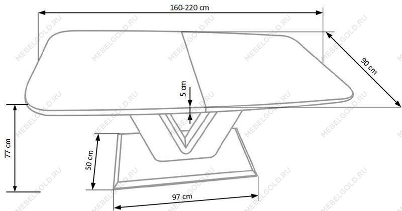 Стол обеденный Halmar MISTRAL | изображение 8