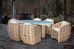 Комплект плетеной мебели МОККА MAJORCA, соломенный | изображение 3