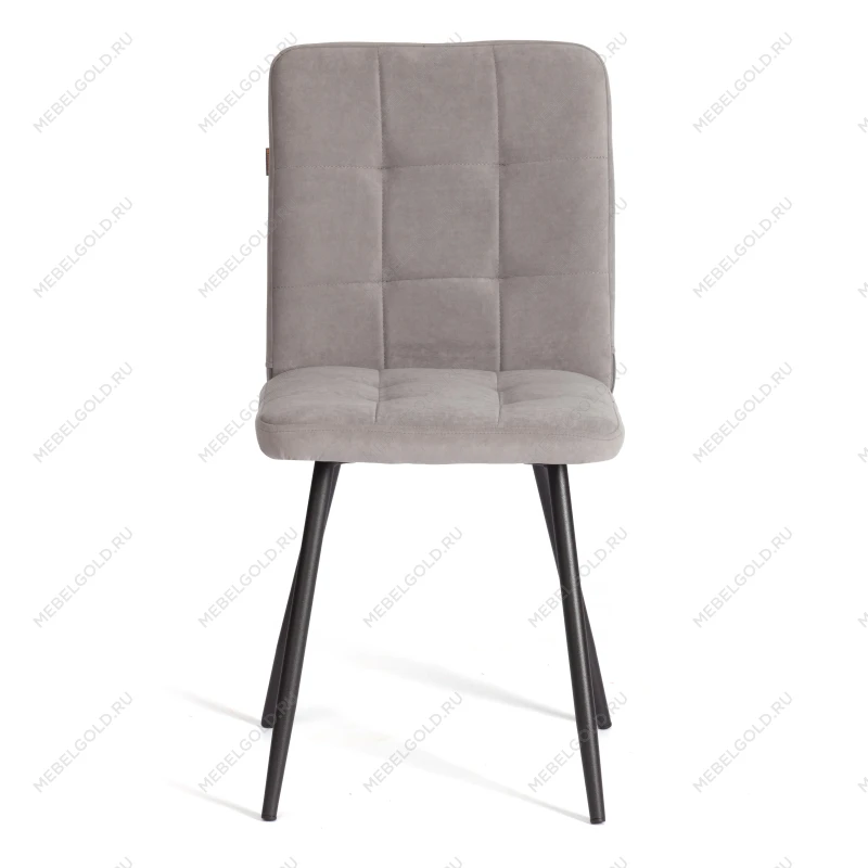 Стул обеденный Medeo, LT, флок, серый/черный, 29, 45х56х89 см | изображение 3