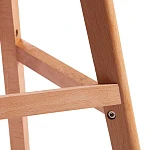 Стул барный TULIP BAR (mod. C1014H-1)/1 шт. в упаковке, пластик/дерево, 42 х 47,5 х 104 см, Black (Черный) 3010/ натуральный | изображение 8