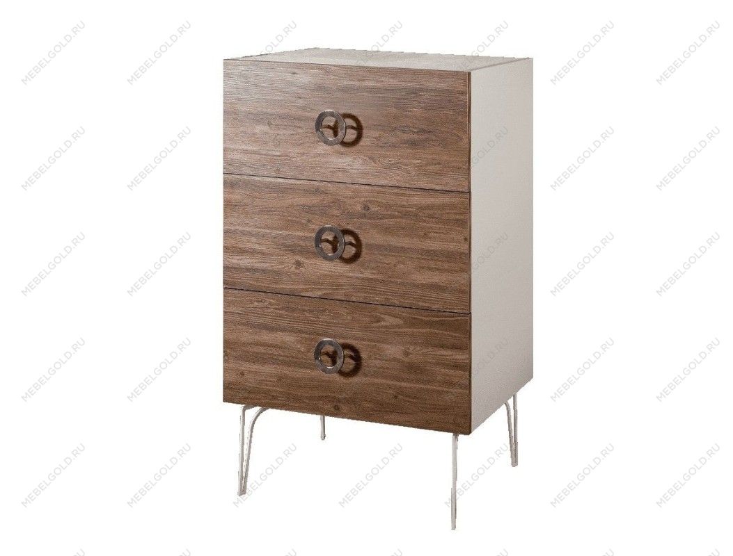 Комод Bogemia Wood Fi (Слоновая кость) (Novabuk/Хром) БМКМ-1(Wo)