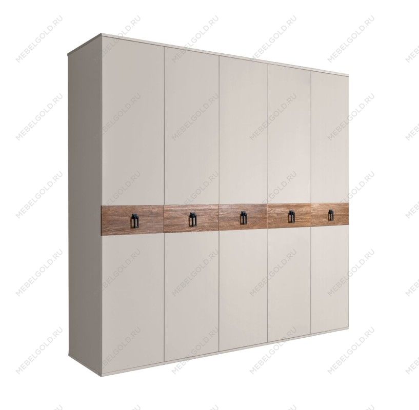 Шкаф 5-ти дв. Bogemia Wood Fa (Шелк/Черный) БМШ2/5(Wo)