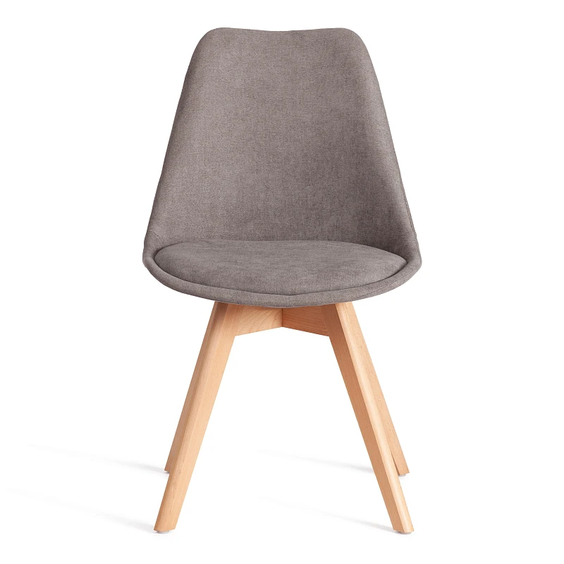 Стул TULIP SOFT (mod. 053V), дерево/пластик/ткань, 49,5 x 54,5 x 84 см, Серый (Grey) LY1701-26 | изображение 4
