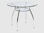 Стол обеденный Signal FINEZJA A 90 (стекло/хром) | изображение 1
