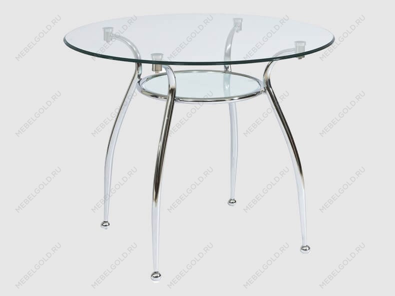 Стол обеденный Signal FINEZJA A 90 (стекло/хром) | изображение 1