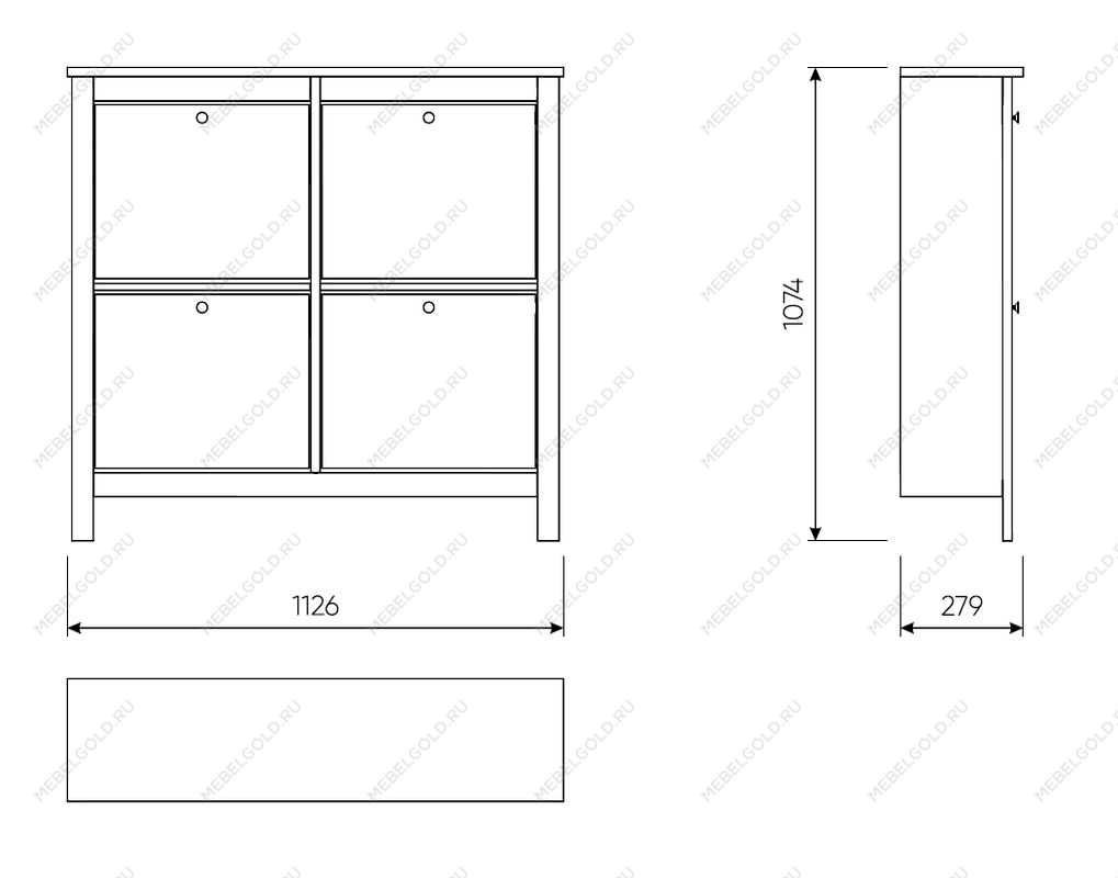 САГА тумба для обуви 113х108 темно-бирюзовая/ясень | изображение 1