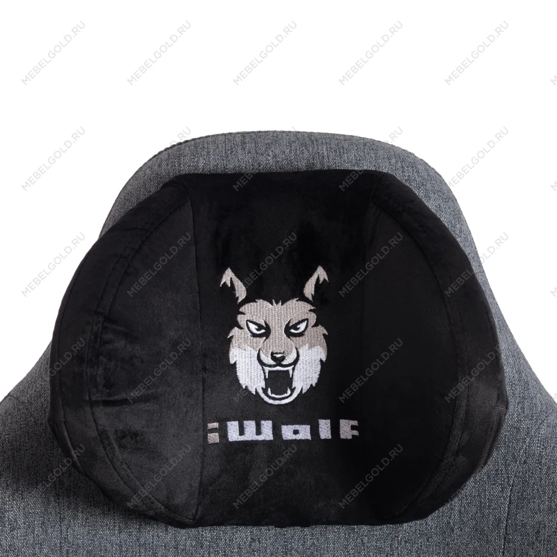 Компьютерное кресло iWolf, ткань, черный/серый | изображение 12