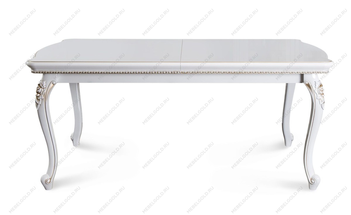 Стол Натали прямоугольный белый глянец | изображение 2