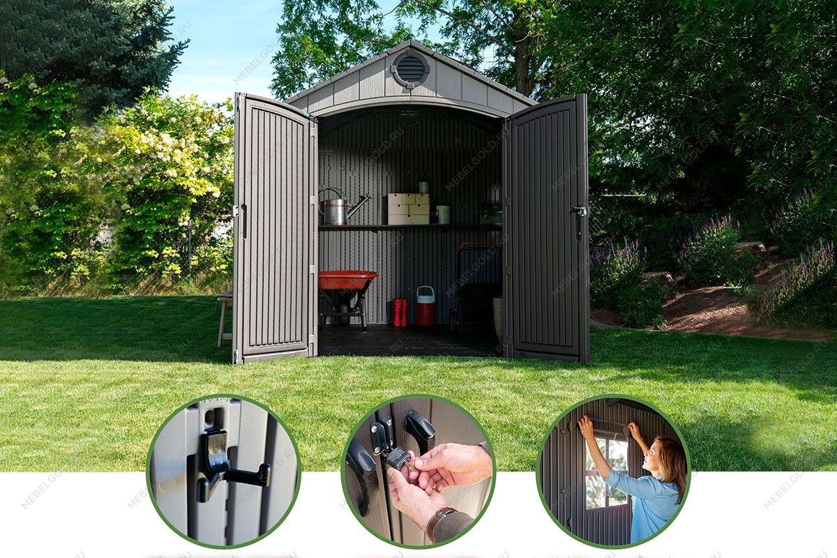 Сарай пластиковый WoodLook 8*10 NEW | изображение 10