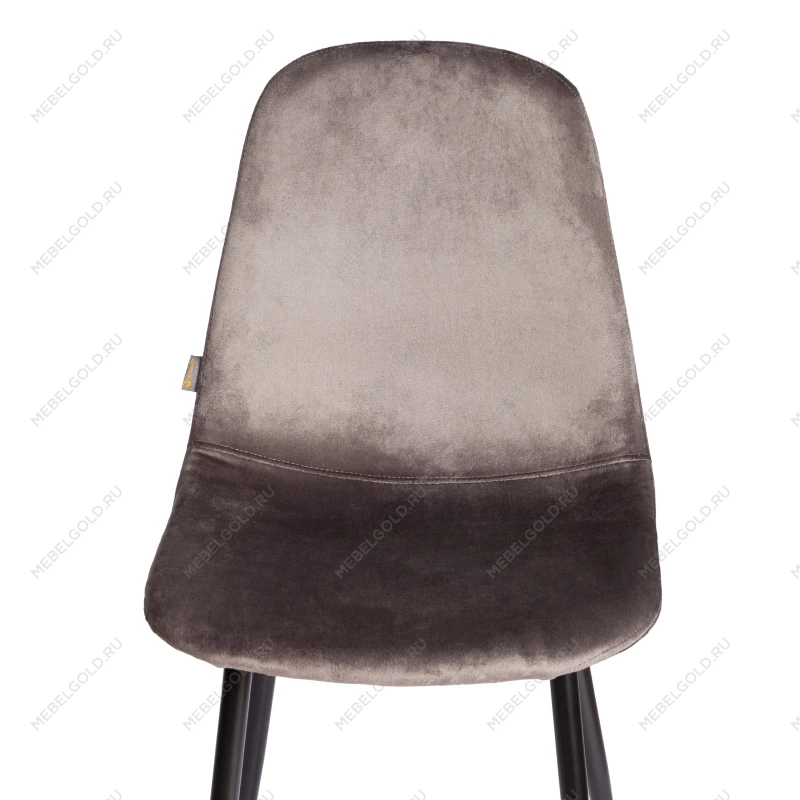 Стул BREEZE (mod. JSC-58), Велюр/металл, 44 х 53 х 86 см, Dark grey (темно-серый) HLR24 / черный | изображение 5