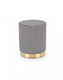 Пуф Halmar ARUNA (черный/белый/золотой)