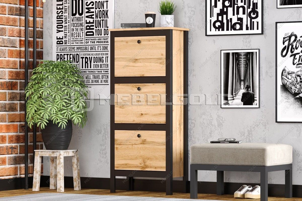 Тумба для обуви Лофт SFB3B/50 | изображение 2