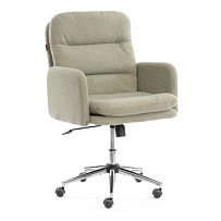 Кресло Dover хром, букле, олива, barni dusty green