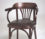 Стул Венский Михаэль мягкий (темный тон, экокожа коричневая) | изображение 2