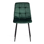 Стул CHILLY (mod. JSC-220), Велюр/металл, 44,5х52,5х88 см, dark green (темно-зеленый) HLR57 / черный | изображение 4