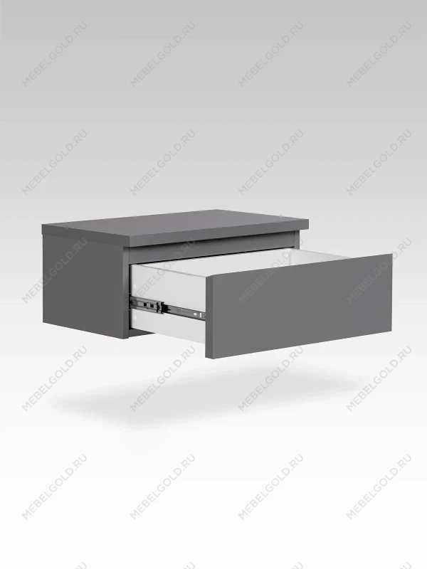 Тумба прикроватная подвесная Варма 50х21х30, серая | изображение 6