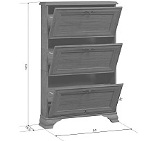 Тумба для обуви Кентаки SFB3B каштан