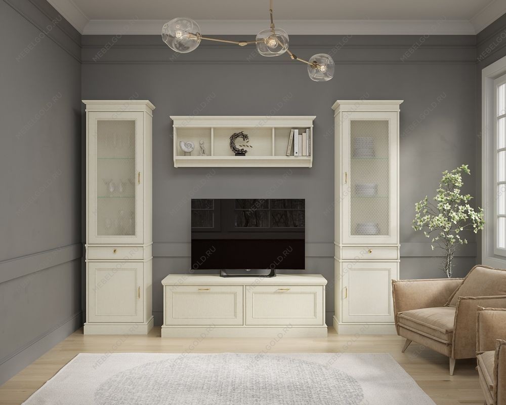 Тумба под TВ, Сиена (1454*516*498) Береза бежевая, 31805 | изображение 1