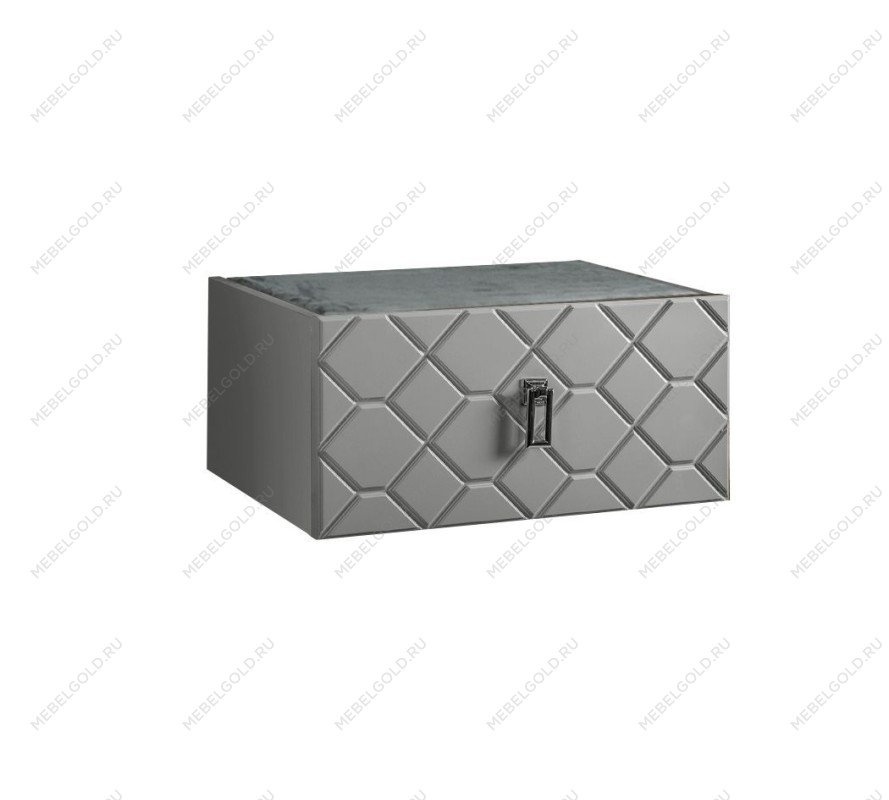 Тумба прикроватная Bogemia Fly Farfalle (Серый) (Novabuk/Хром) БМТП-1