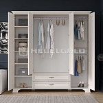 Шкаф 4-створчатый Тиффани 4D2S вудлайн кремовый | изображение 3