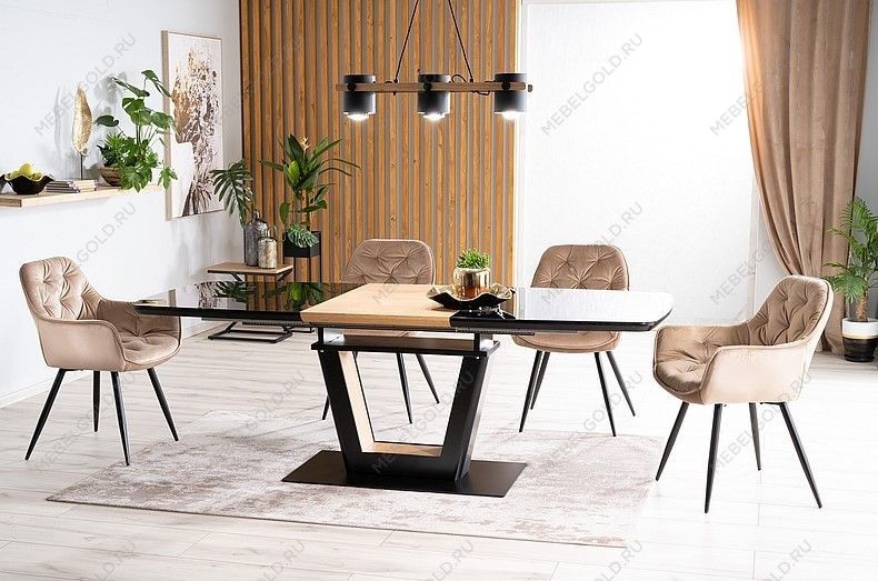 Стул кухонный Signal CHERRY Velvet (зеленый/черный мат) | изображение 6