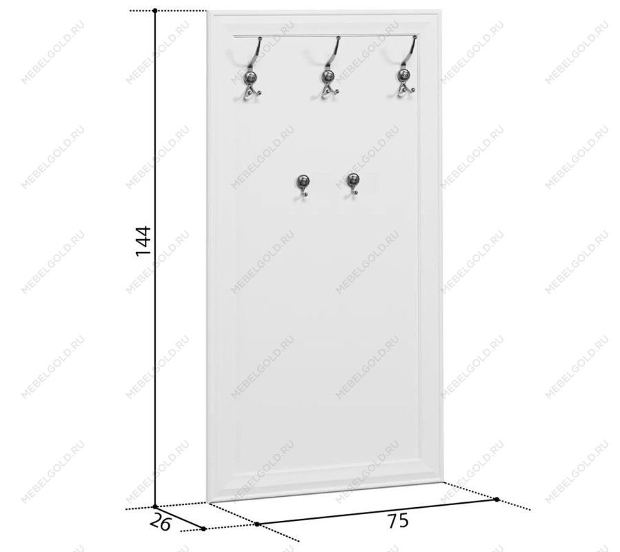Центральный склад - Вешалка Кентаки WIE/75 белый | изображение 2