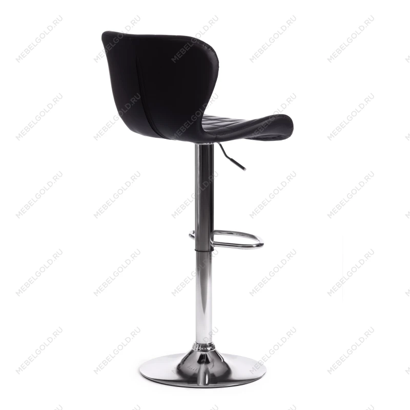 Стул барный AVIONIC (mod. KY712A), металл/экокожа, 45*53*86-107 см, черный/хром | изображение 2