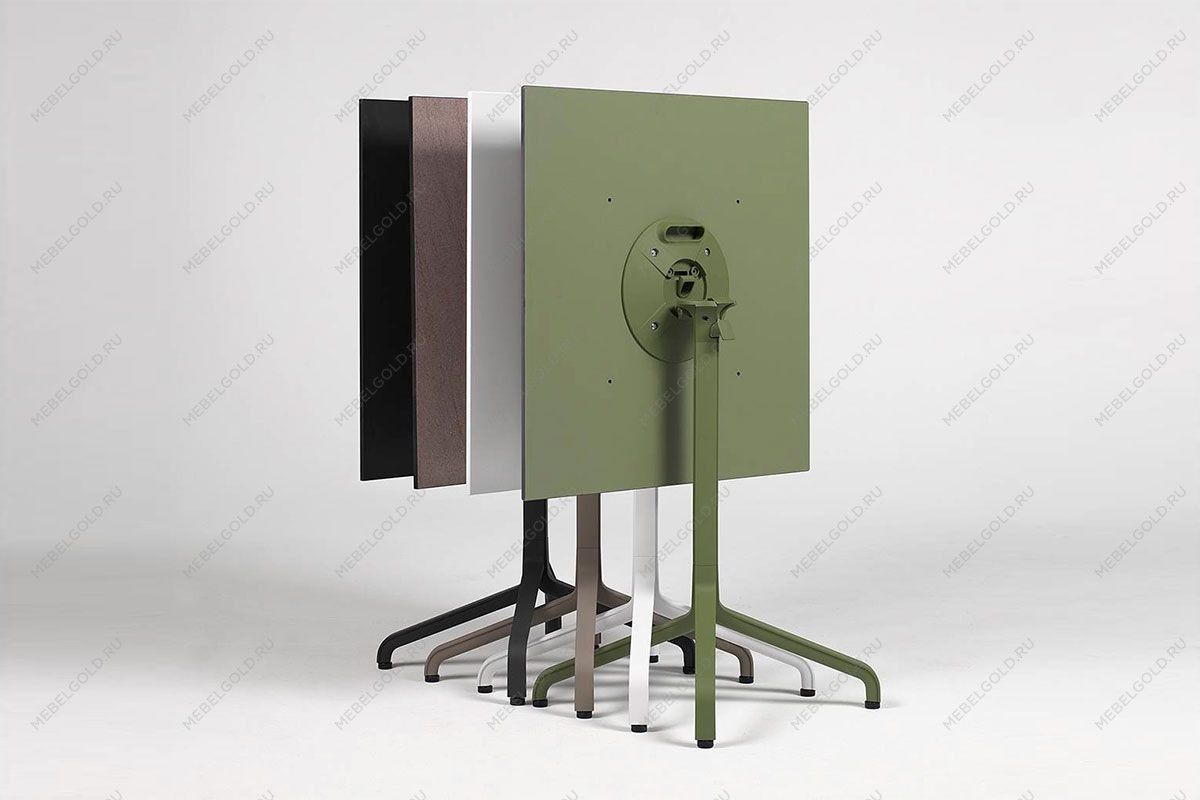 Стол складной квадратный Frasca Mini 70*70, белый (база + столешница) | изображение 9